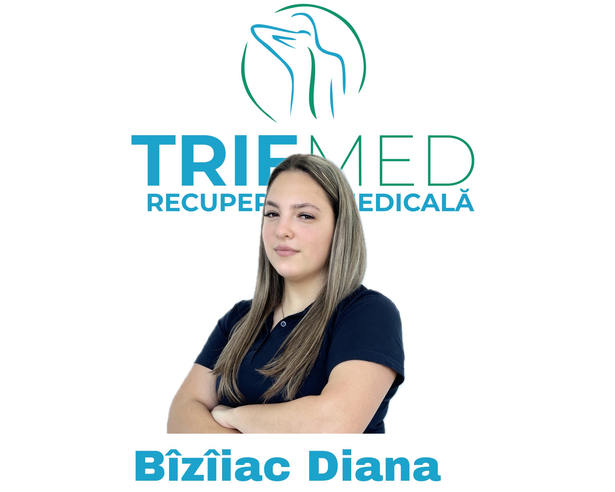 Bîzîiac Diana, maseur în cadrul Trif Med, specializată în motricitate specială pentru recuperare eficientă.